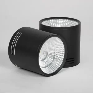 LED COB Cylinder Black 85-265v Brillo